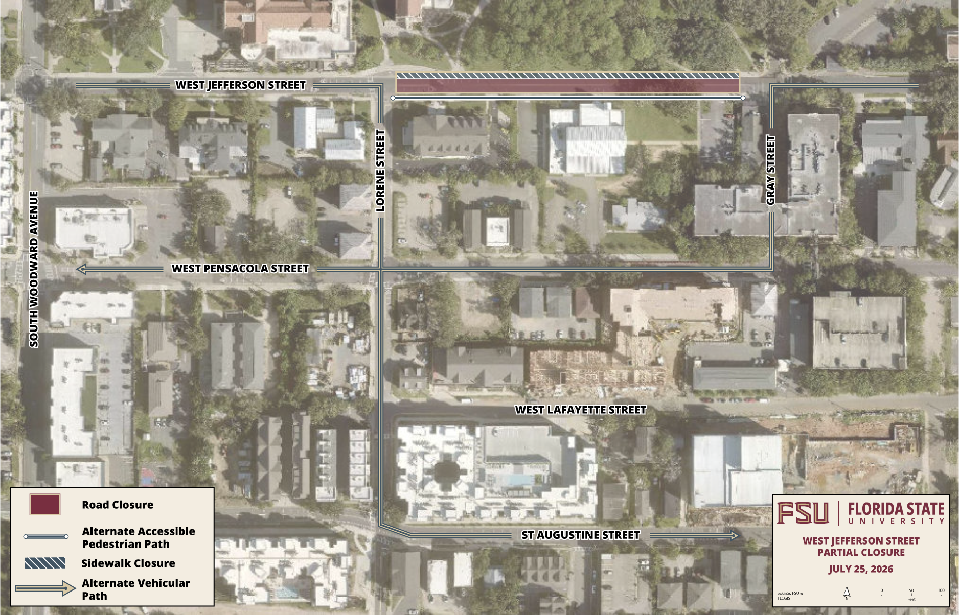 West Jefferson Street Partial Closure
